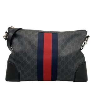 Gucci Black Bag with Red and Blue Stripe